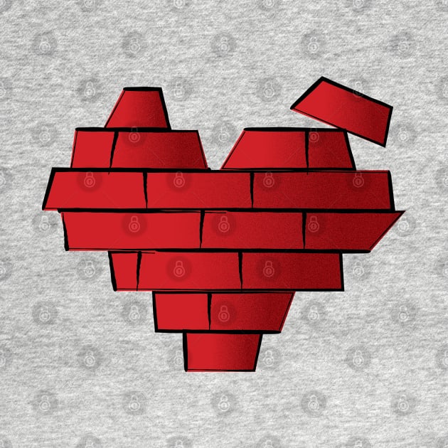 Heart Brick by teeleoshirts